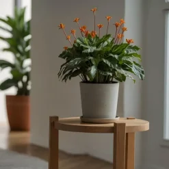 Plant in a Box Eeuwige vlam - Calathea crocata 'Tassmania' - Hoogte 40-50cm - ⌀14cm Clearance