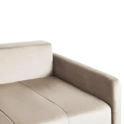 Leen Bakker EGGE - Driezitsbank - Taupe - Fluweel Clearance