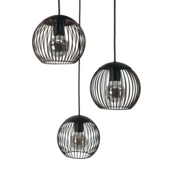 EGLO Almanzora Hanglamp - E27 - Ø 46.5 cm - Staal - Zwart/Koper Best