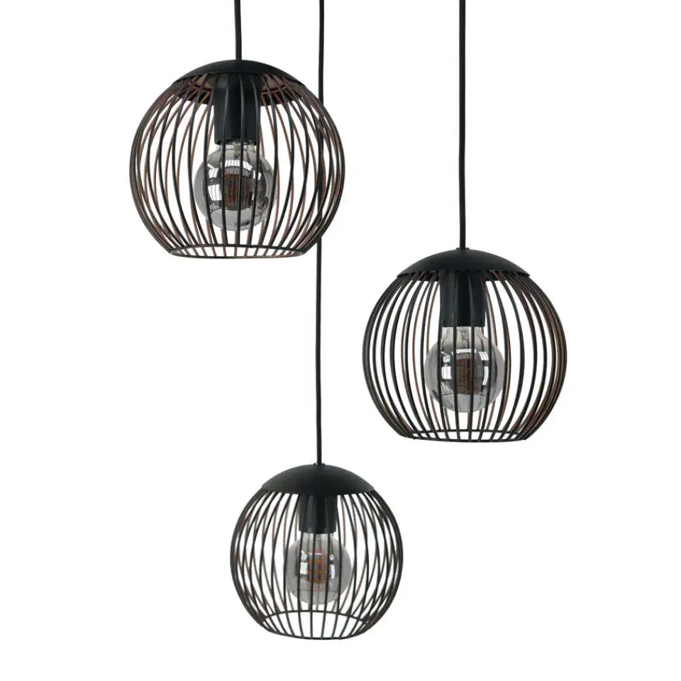 EGLO Almanzora Hanglamp - E27 - Ø 46.5 cm - Staal - Zwart/Koper Best