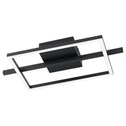 EGLO Amandolo Plafondlamp - LED - 40 cm - Zwart/Wit - Instelbaar RGB New