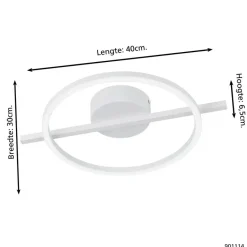 EGLO Amandolo Plafondlamp - LED - 40 cm - Wit - Instelbaar RGB Sale