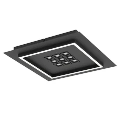 EGLO Balazote Plafonnière - LED - Kunststof - Zwart/Wit New