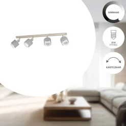 EGLO Bellizzi Spot - E14 - 75 cm - Grijs/Wit Online