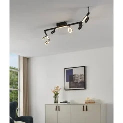 EGLO Cardillio 1 Opbouwspot - LED - 158 cm - Zwart