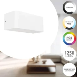 EGLO connect.z Sania-Z Wandlamp - 20 cm - Wit - RGB - Zigbee New