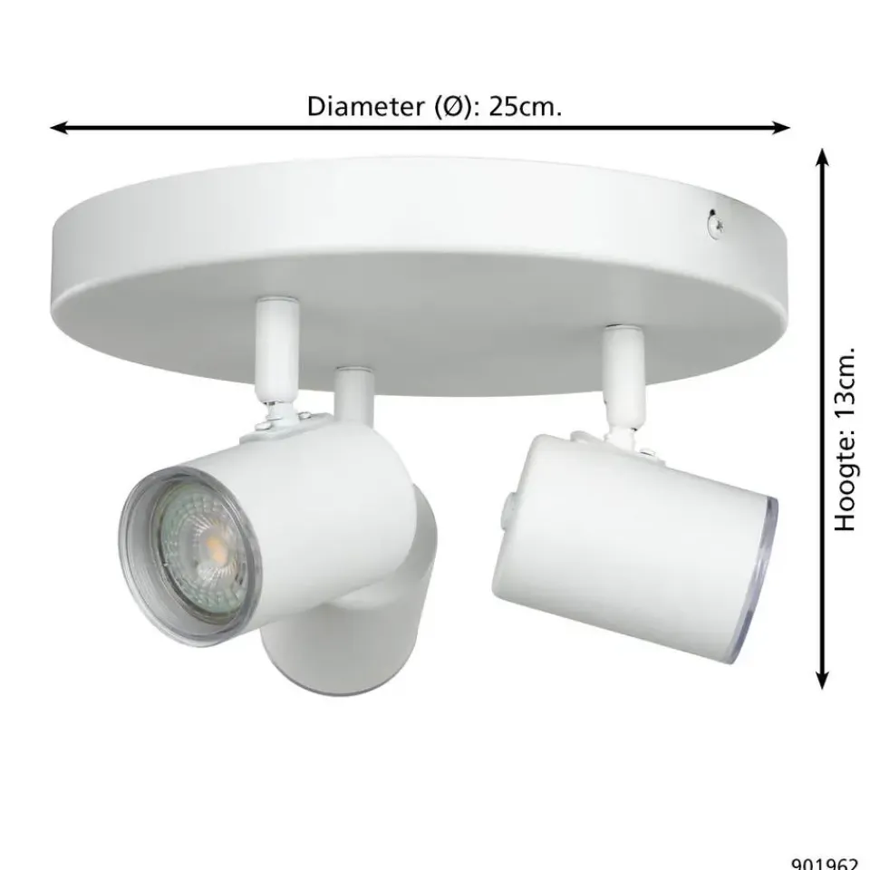 EGLO Consuma 1 Spot - GU10 - Ø 25 cm - Wit Best