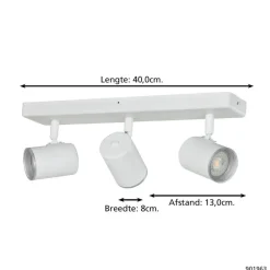 EGLO Consuma 1 Spot - GU10 - 40 cm - Wit Online