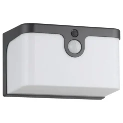 EGLO Croara Solar Wandlamp - LED - 15 cm - Antraciet/Wit Discount