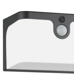 EGLO Croara Solar Wandlamp - LED - 15 cm - Antraciet/Wit Discount