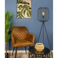 EGLO Derwen Vloerlamp - E27 - Metaal - Zwart New