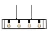 EGLO Eldrick Hanglamp - 4xE27 - 85 cm - industrieel - Staal - Zwart Best