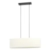 EGLO Febres Hanglamp - E27 - teddy stof - Zwart/Wit Online
