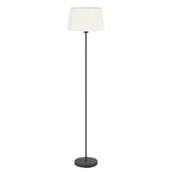 EGLO Febres Staande lamp - E27 - teddy stof - Zwart/Wit Best