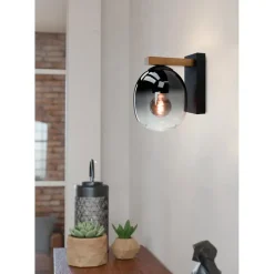 EGLO Filago Wandlamp - E27 - Bruin, zwart Online