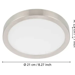EGLO Fueva 5 Plafonnière - LED - 21 cm - Nikkelmat Clearance