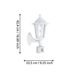 EGLO Laterna 5 Wandlamp - E27 - 16.5 cm - Wit New