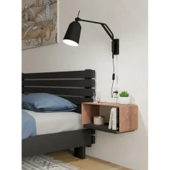 EGLO Loreto Wandlamp - E27 - 67 cm - Zwart/Wit Hot