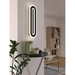 EGLO Macchioni Wandlamp - LED - Kunststof - Zwart/Wit Online