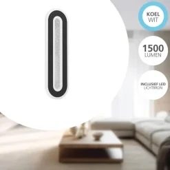 EGLO Macchioni Wandlamp - LED - Kunststof - Zwart/Wit Online