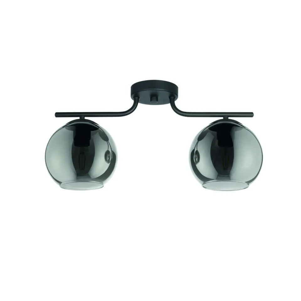 EGLO Marojales Opbouwspot - E27 - Glas - Zwart Hot