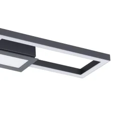 EGLO Monirote Plafonnière - LED - 78 cm - Zwart Clearance