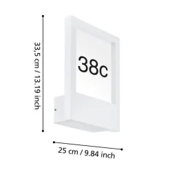 EGLO Monteros Wandlamp - E27 - Aluminium/Kunststof/Glas - Wit Online