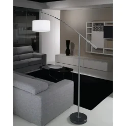 EGLO Nadina Vloerlamp - E27 - 195 cm - Grijs/Wit Clearance