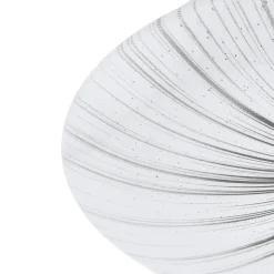 EGLO Nieves Wandlamp/Plafondlamp - LED - Ø 41 cm - Wit/Zilver Discount