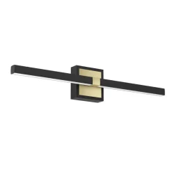 EGLO Peguera Wandlamp - LED - 60 cm - Zwart/Goud - Spiegellamp