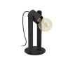 EGLO Plimsoll Tafellamp - E27 - 25,5 cm - Zwart - Hout Online