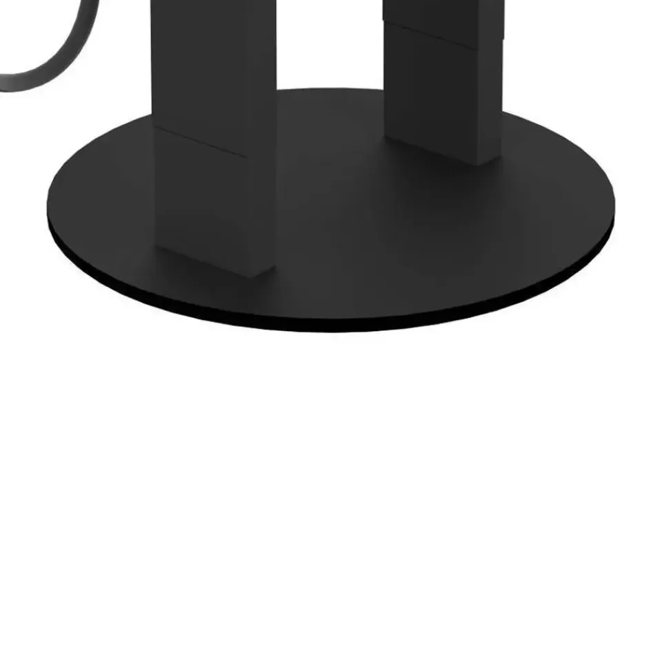 EGLO Plimsoll Tafellamp - E27 - 25,5 cm - Zwart - Hout Online