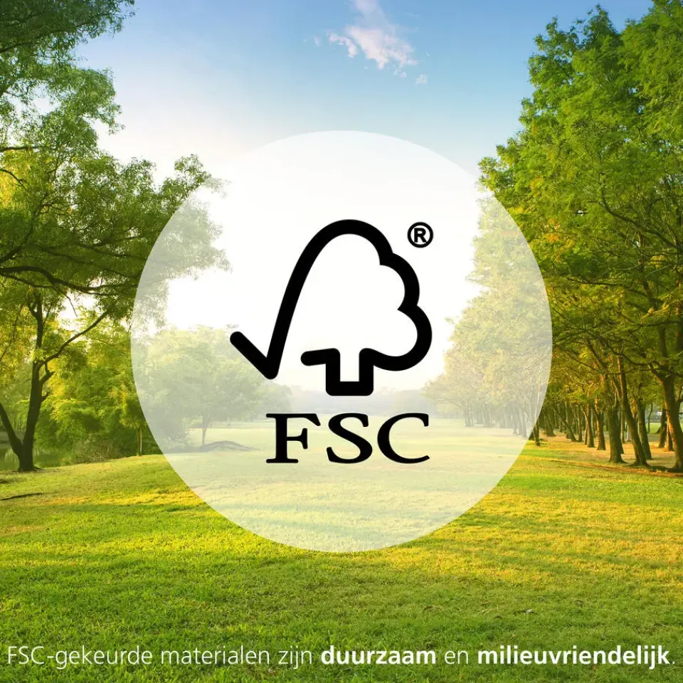 EGLO Plimsoll Tafellamp - E27 - 25,5 cm - Zwart - Hout Online