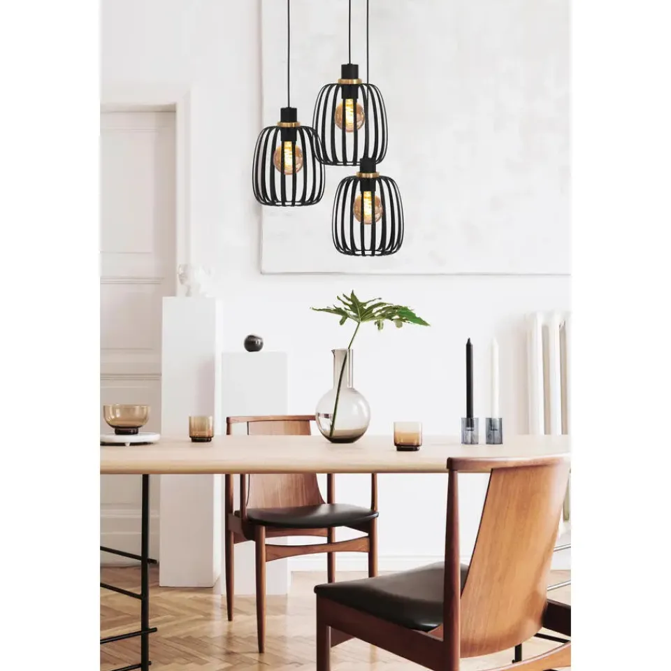 EGLO Pocicas Hanglamp - E27 - Ø 35 cm - Zwart/Goud Clearance