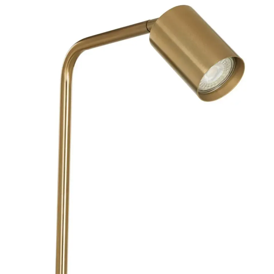EGLO Rigomagno Vloerlamp - GU10 - H 151 cm - Staal - Goud Online