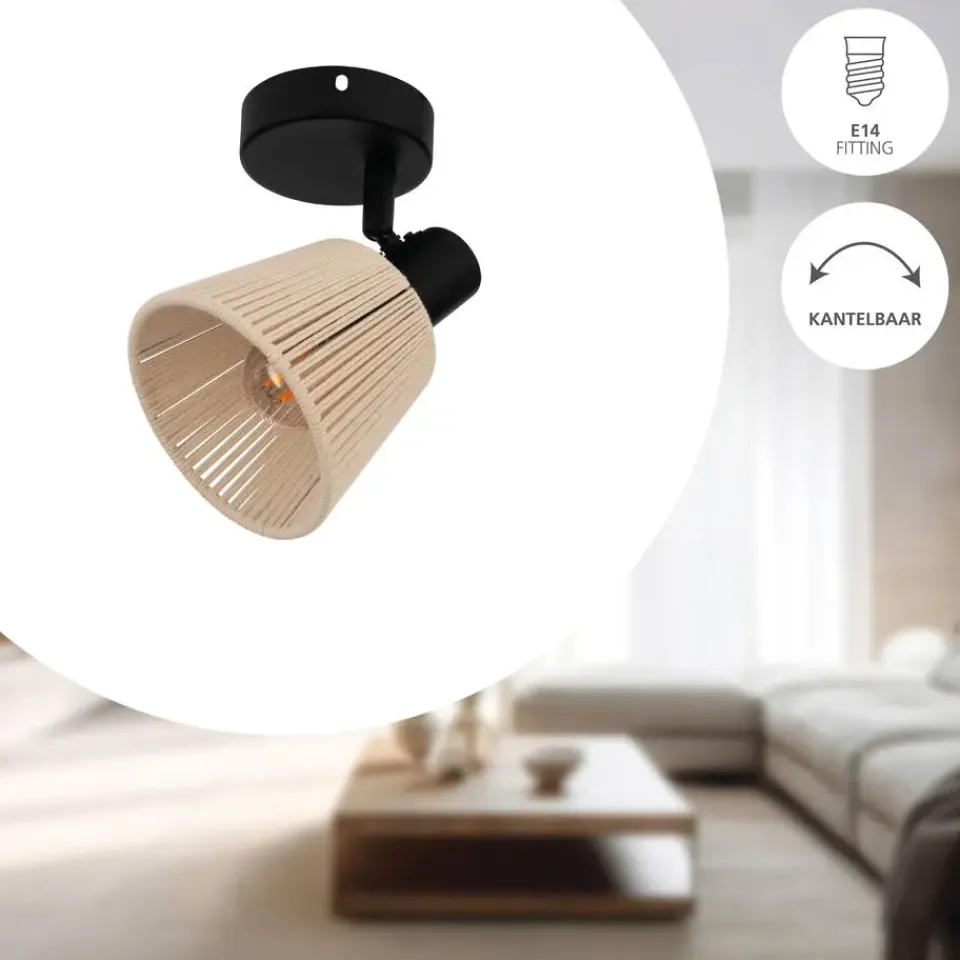 EGLO Seagard Spot - E14 - 11.5 cm - Crème - Kantelbaar New