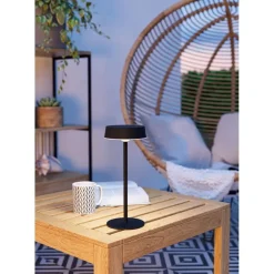 EGLO Simeri Tafellamp Buiten - Solar - 31 cm - Zwart - Oplaadbaar New