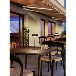 EGLO Simeri Tafellamp Buiten - Solar - 31 cm - Zwart - Oplaadbaar New