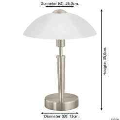 EGLO Solo 1 Tafellamp - E14 - 35 cm - Grijs/Wit New