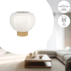 EGLO Summerhill Tafellamp - E27 - Papier - Wit Outlet