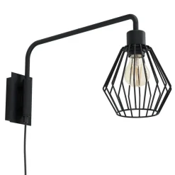EGLO Tabillano 1 Wandlamp - E27 - 16 cm - Zwart Clearance