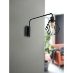 EGLO Tabillano 1 Wandlamp - E27 - 16 cm - Zwart Clearance