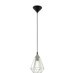 EGLO Tarbes Hanglamp - E27 - Ø 17,5 cm - Grijs Hot