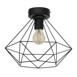 EGLO Tarbes Plafondlamp - E27 - Ø 32,5 cm - Zwart Outlet