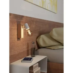 EGLO Townshend 3 Spot - 1 lichts - E27 - Bruin/Wit Outlet