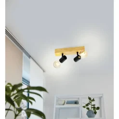 EGLO Townshend 3 Spot - 2 lichts - E27 - Bruin - Zwart Best