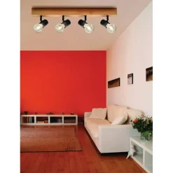 EGLO Townshend 3 Spot - E27 - 63 cm - Bruin/Zwart Hot