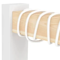 EGLO Townshend Wandlamp - E27 - 21,5 cm - Wit/Bruin Discount