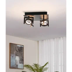 EGLO Trastanello Opbouwspot - LED - 4 lichts - Zwart Best