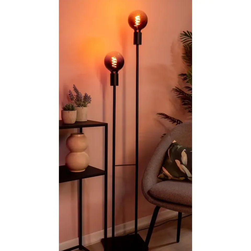 EGLO Valdemoro Vloerlamp - E27 - 110,5 cm - Zwart - Staal Online